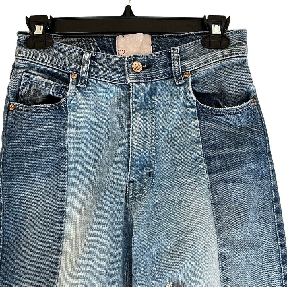 Revice Denim Lolita Two Tone Distressed Hem Jeans Womens Size 28 - Picture 6 of 14